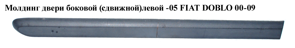 Молдинг дверей бічних (зсувних) лівих -05 FIAT DOBLO 00-09 (ФІАТ ДОБЛО) (735281864)