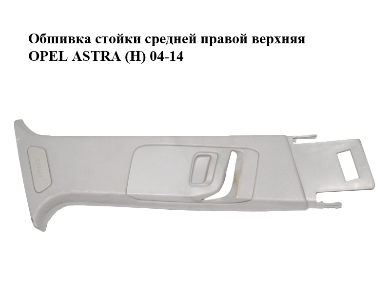 Обшивка стійки середньої правої верхня OPEL ASTRA (H) 04-14 (ОПЕЛЬ АСТРА H) (13223744, 13113909)