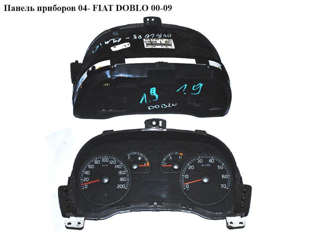 Панель приладів 04- FIAT DOBLO 00-09 (ФІАТ ДОБЛО) (51761688)