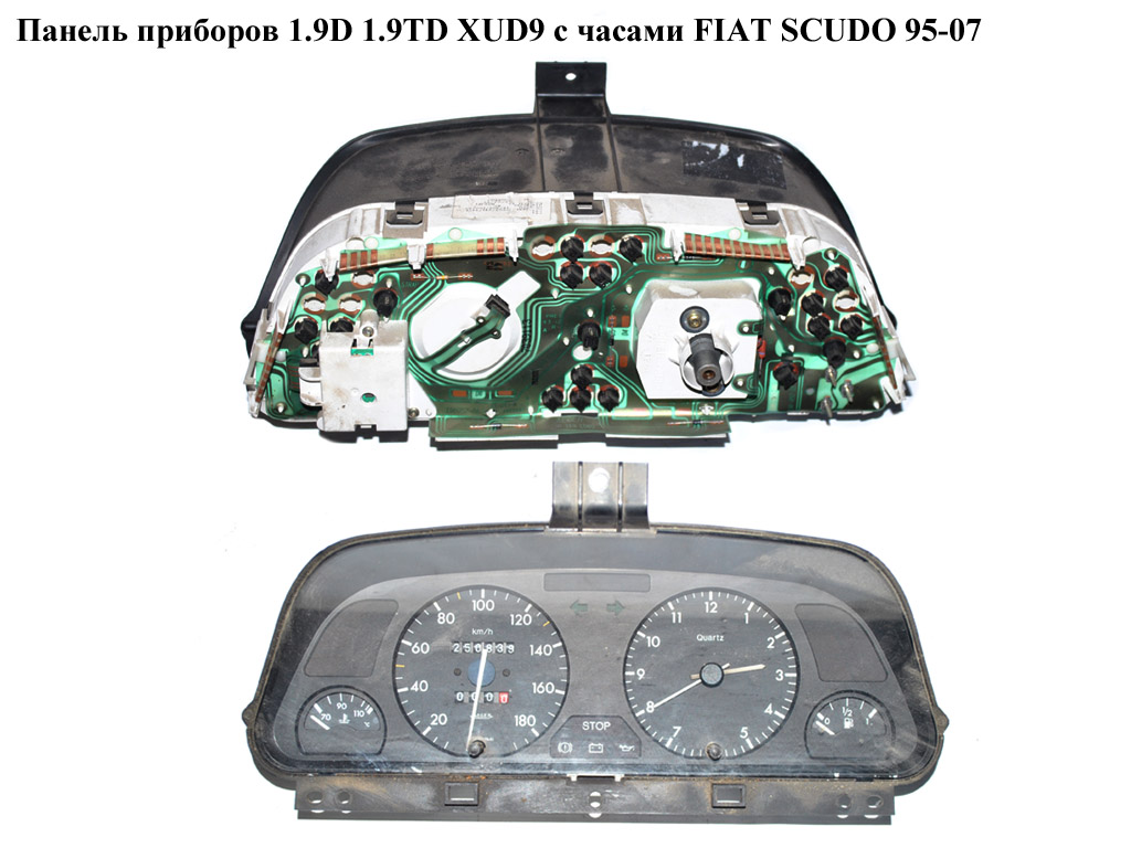 Панель приборов -04 с часами FIAT SCUDO 95-07 (ФИАТ СКУДО) (1480110080)