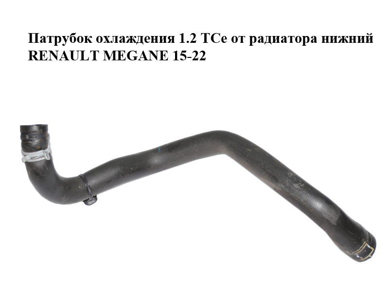 Патрубок охолодження 1.2 TCe від радіатора нижній RENAULT MEGANE 15-22 (РЕНО МЕГАН) (215017315R)