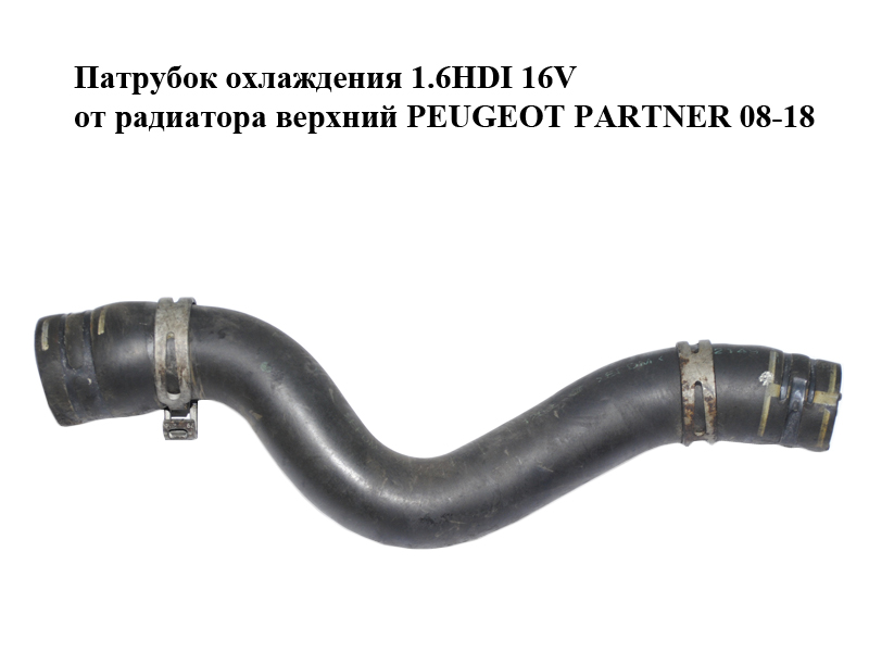 Патрубок охолодження 1.6HDI 16V від радіатора верхній PEUGEOT PARTNER 08-18 (ПЕЖО ПАРТНЕР) (1343KX)
