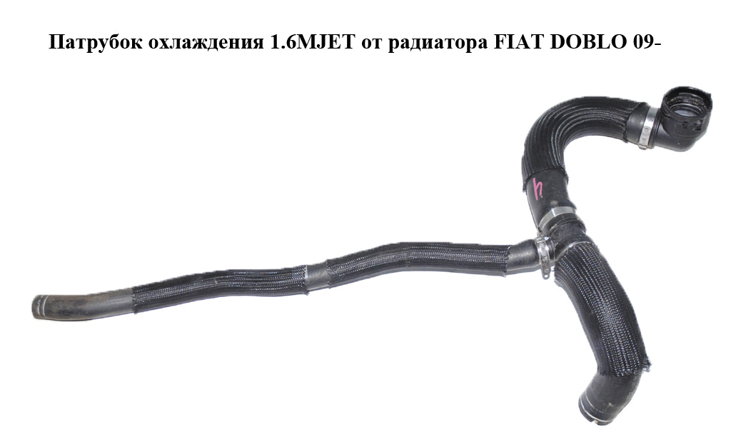 Патрубок охлаждения 1.6MJET от радиатора 15- FIAT DOBLO 09- (ФИАТ ДОБЛО) (б/н)