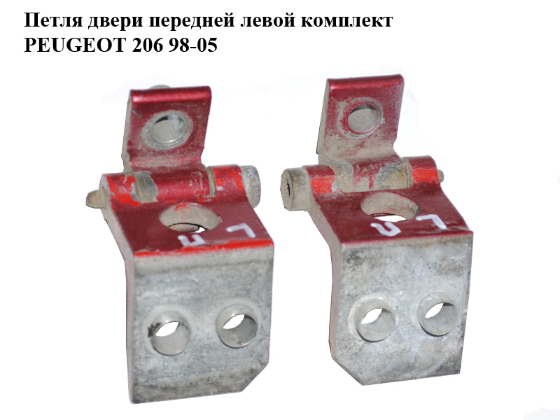 Петля двери передней левой комплект PEUGEOT 206 98-05 (ПЕЖО 206) (9035A7, 9035A8, 9035.A7, 9035.A8)
