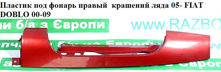 Пластик під ліхтар правий фарбована ляда 05- FIAT DOBLO 00-09 (ФІАТ ДОБЛО) (735388405)