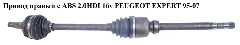Привод правый с ABS 2.0HDI 16v PEUGEOT EXPERT 95-07 (ПЕЖО ЕКСПЕРТ) (811065101B)