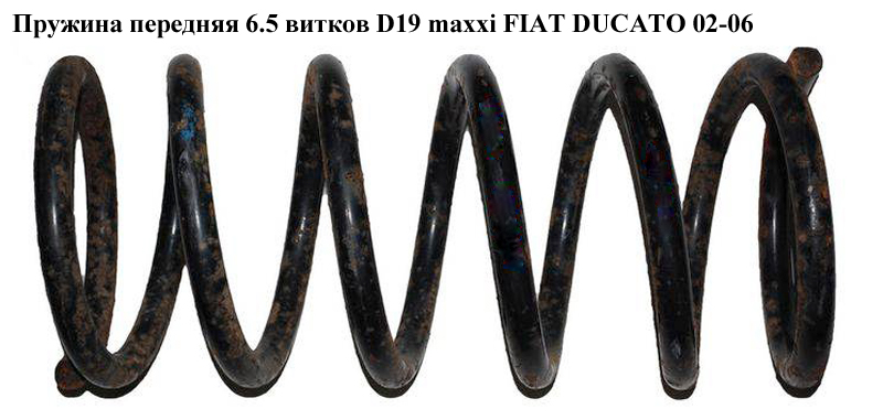Пружина передня 6.5 вит. D19 maxxi FIAT DUCATO 02-06 (ФІАТ ДУКАТО) (1318989080, 4026169)