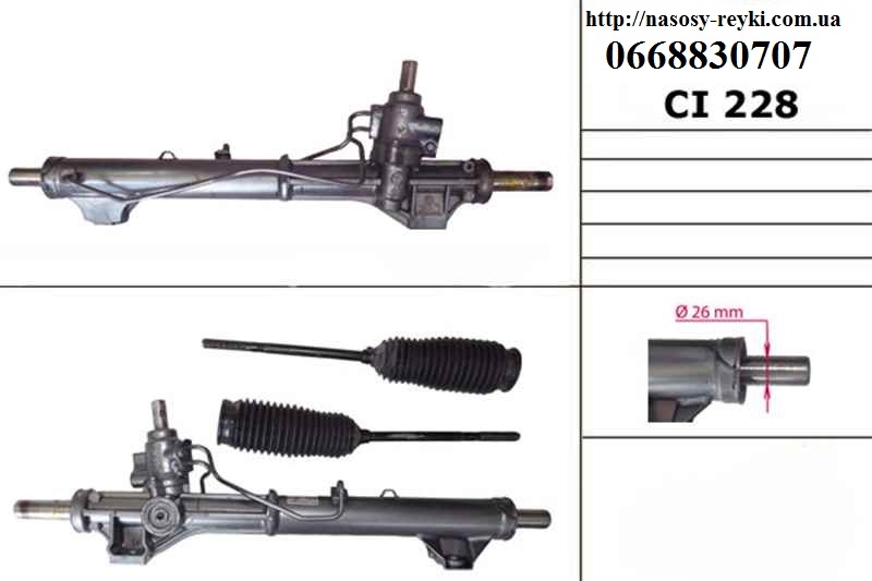 Рульова рейка з ГП PEUGEOT EXPERT 07- (ПЕЖО ЕКСПЕРТ) (4000.TF, 4001S0, 4001.R8, 4000.TH, 1497551080, 1400931580,