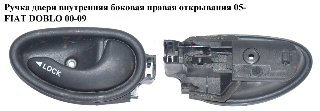 Ручка дверей внутрішня бокова права відкрив. 05- FIAT DOBLO 00-09 (ФІАТ ДОБЛО) (735420502)