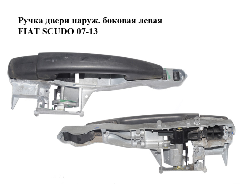 Ручка дверей зовн. бокова ліва FIAT SCUDO 07-13 (ФІАТ СКУДО) (9680656680, 9681732188)