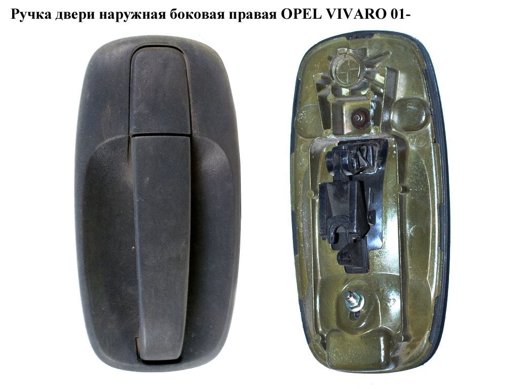 Ручка дверей зовнішня бокова права OPEL VIVARO 01- (ОПЕЛЬ ВИВАРО) (8200214656, 8200004407)