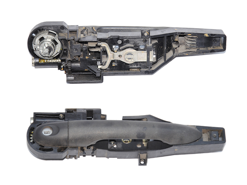 Ручка дверей зовнішня задня ліва RENAULT KANGOO 08-12 (РЕНО КАНГО) (8200497521, 8200497537, 502846, 8200497543)