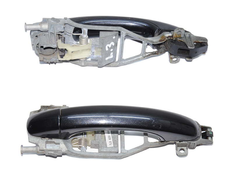 Ручка двери наружняя задняя левая VOLKSWAGEN TOUAREG 02-10 (ФОЛЬКСВАГЕН ТУАРЕГ) (7L0839885B, 7L6837205C, 7L6839167C,