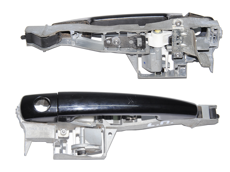 Ручка двери наружняя передняя левая PEUGEOT 3008 09-16 (ПЕЖО 3008) (9109A7, 9101KJ, 9684561477, 9684561577, 9684561777,