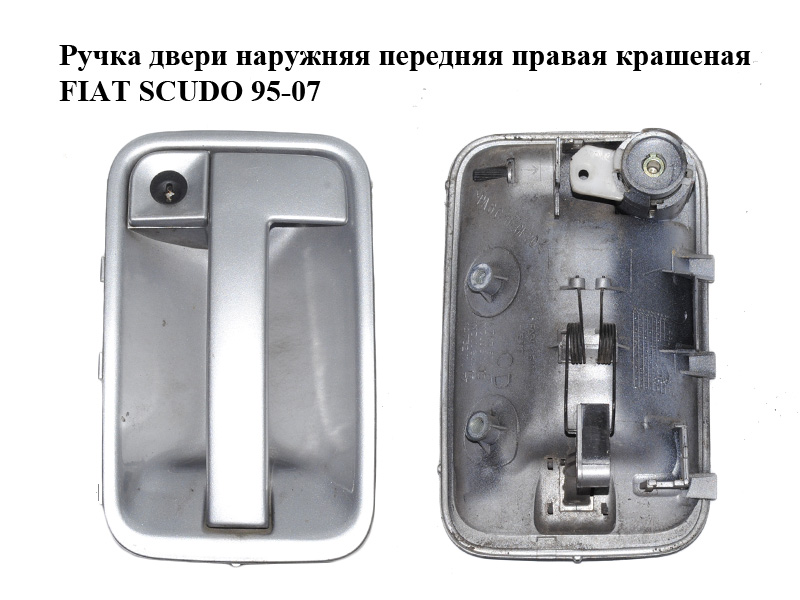 Ручка дверей зовнішня передня права пофарбована FIAT SCUDO 95-07 (ФІАТ СКУДО) (1476387077, 1473217077)