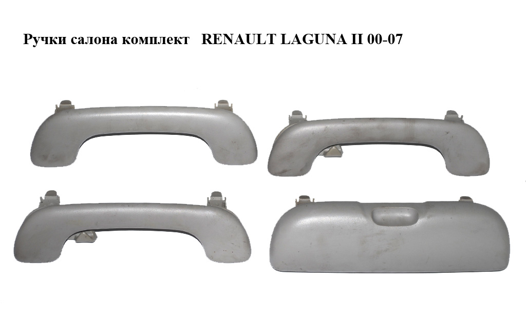 Ручки салону комплект RENAULT LAGUNA II 00-07 (РЕНО ЛАГУНА) (8200003209, 8200000099, 8200000111)