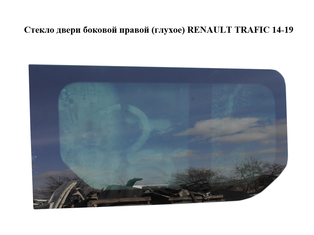 Стекло двери боковой правой (глухое) RENAULT TRAFIC 14-19 (РЕНО ТРАФИК) (822203339R)