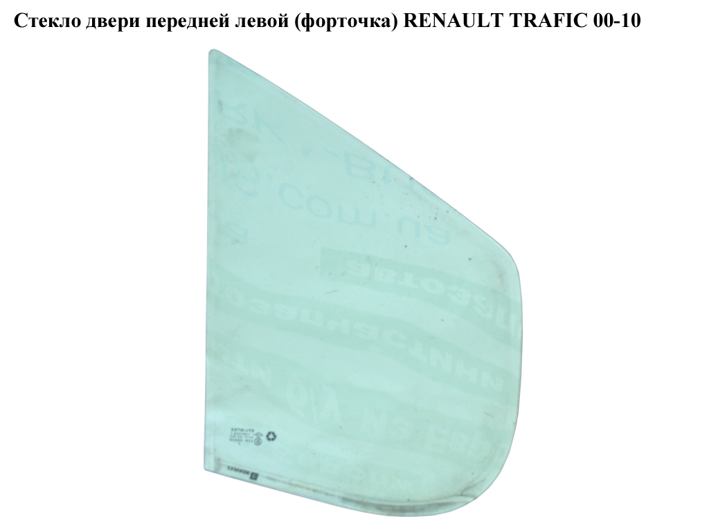 Стекло двери передней левой (форточка) RENAULT TRAFIC 00-10 (РЕНО ТРАФИК) (8200005501)