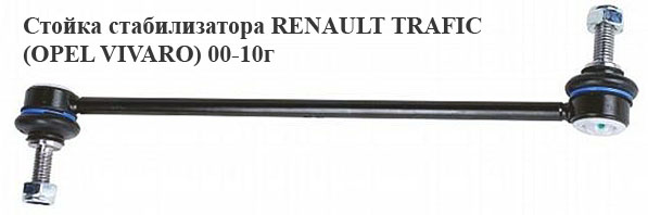 Стійка стабілізатора RENAULT TRAFIC 00-10 (РЕНО ТРАФІК) (8200661217, 93858917, 4417973, 8200002870)