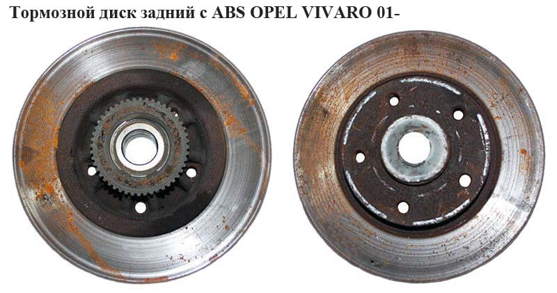 Тормозной диск задний с АВS OPEL VIVARO 01- (ОПЕЛЬ ВИВАРО) (7711130076)