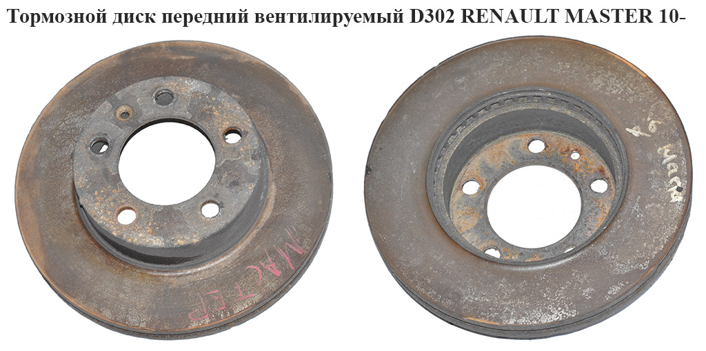 Тормозной диск передний вент. D302 RENAULT MASTER 10-(РЕНО МАСТЕР) (8200688880)