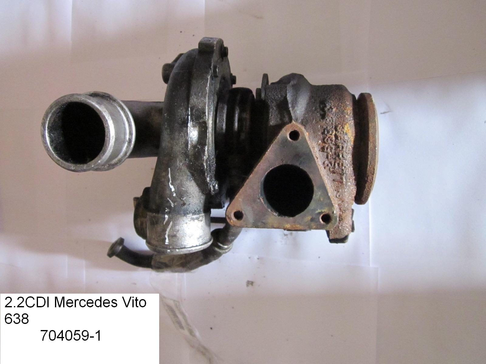 Турбіна 2.2CDI Garrett MERCEDES-BENZ VITO 638 96-03 (МЕРСЕДЕС ВИТО 638) (A6110967099, A611096139980, 6110960299,