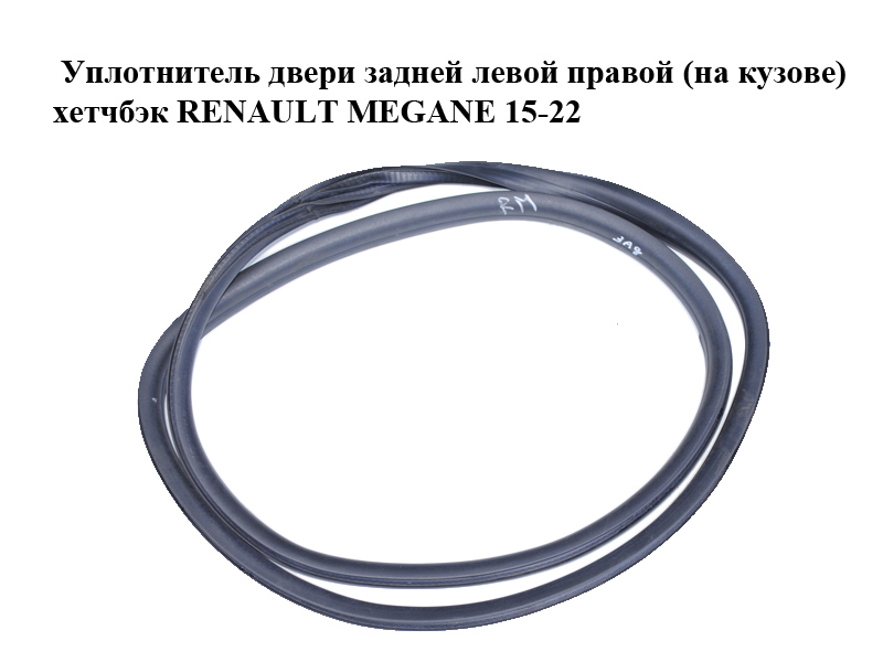Уплотнитель двери задней левой правой (на кузове) хетчбэк RENAULT MEGANE 15-22 (РЕНО МЕГАН) (769230508R)