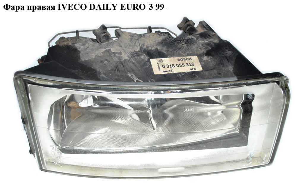 Фара правая (Depo/Loro) IVECO DAILY EURO-3 99- (ИВЕКО ДЕЙЛИ ЕВРО 3) (0301160204, 1305235383, 500307754)