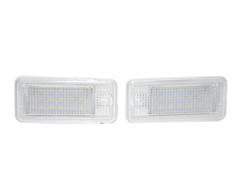 Фонарь подсветки номера LED комплект 2шт (Новые) AUDI A4 B-6 00-06 (АУДИ А4 ) (8E0807430A, 8E0943021B)