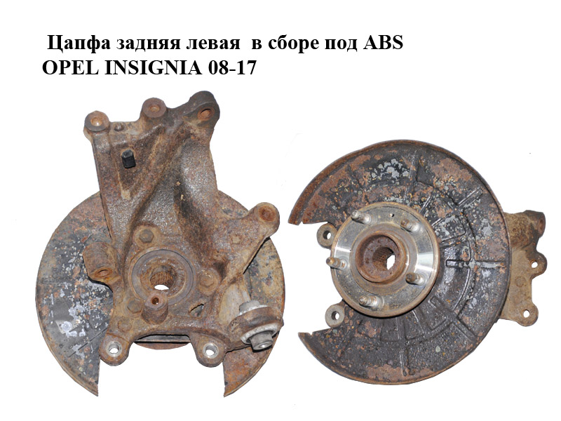 Цапфа задня ліва в зборі під ABS OPEL INSIGNIA 08-17 (ОПЕЛЬ ИНСИГНИЯ) (13219216, 13507374)